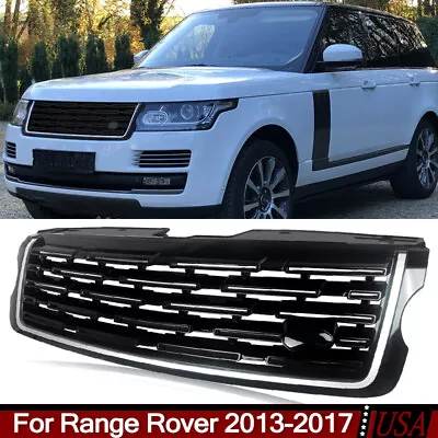 Front Upper Bumper Grille Grill Chrome+Black For Range Rover 2013-17 Up To 2023 • $123.49