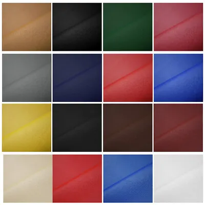 £1.99 • Buy Faux Leather Fabric Soft Material Grained Waterproof Leatherette Upholstery Car