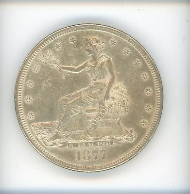 1877-S $1 Trade Silver Dollar Coin Reverse Cleaned • $324.99