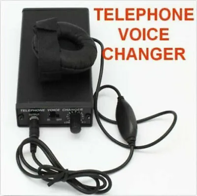  Bug Telephone Voice Changer Professional Disguiser Phone Transformer On Ear • $99.98