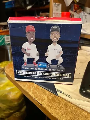 Vince Coleman & Billy Hamilton-----louisville Bats ----sga----bobblehead---2016 • $22.99