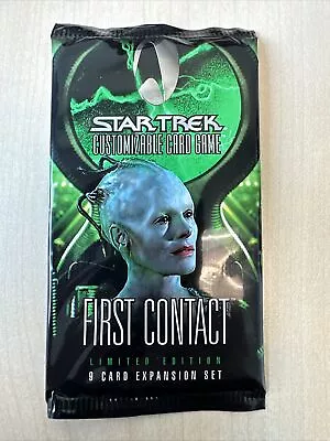 Star Trek CCG First Contact Factory Sealed Booster Pack 1997 • $12.79