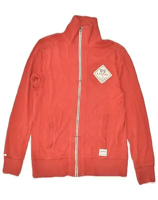 G-STAR Mens Tracksuit Top Jacket Medium Orange Cotton WO09 • £14.50