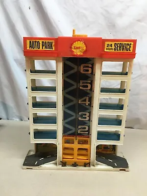 6 Story Parking Garage Shell Gas  Auto Park Vintage Hot Wheels Garage • $67.49