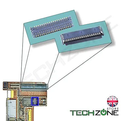 IPad 2 IPad 3 IPad 4 Touch Connector Digitizer Screen FPC Logic Board Socket • £2.59