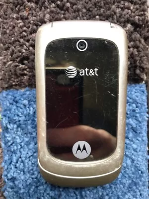 Motorola MOTO EM330 - Titanium ( AT&T ) Cellular Flip Phone Parts Only • $3.99