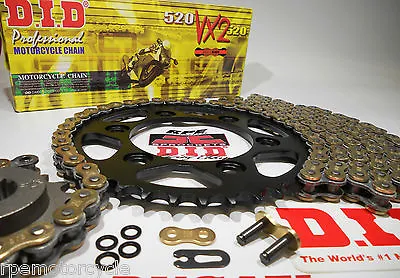 Yamaha R6 2006-20 DID Gold X-Ring Quick Acceleration Chain And Sprockets Kit YZF • $159.99