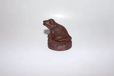 Vintage Cast Iron Frog Toad Door Stopper Holder Wedge 3.25  Made In England • $29.99