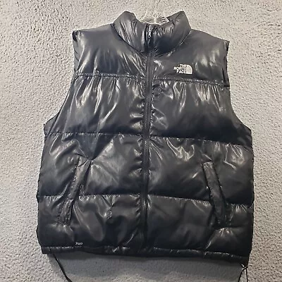 The North Face 700 Puffer Vest Men's 2XL Goose Down Nuptse Jacket Distressed • $79.99