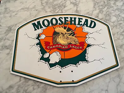 Moosehead Canadian Lager Basketball Backboard Wood Moose Beer Canada 24 X 18 • $49.99