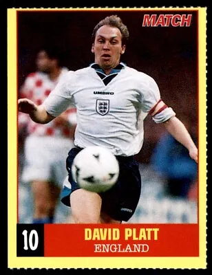 £1 • Buy Match Magazine - Euro 96 Mini-Files - David Platt (Arsenal & England) No. 10