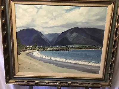 Lojza  Kahului Bay  Maui Hawaii Oil On Canvas • $1200