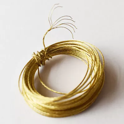 6M Gold Brass Coil Hanging Picture Wires Photo Frame Mirror Hanger 7 Strand Rope • $3.09