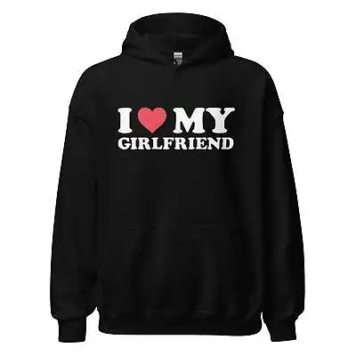 I Love My Girlfriend Ultra Soft Blended Cotton Midweight Unisex Pullover • $28.04