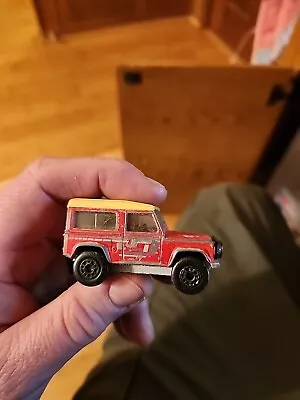 Matchbox LAND ROVER 90 RED   1988 GUC Loose • $2.95