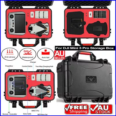 $51.75 • Buy For DJI Mini 3 Pro Drone Accessories Storage Box Hard Case Handbag Carrying Bag