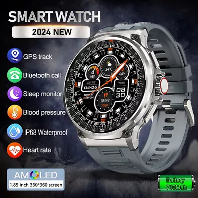 2024 Smart Watch Men Bluetooth Waterproof Sport Watch For IPhone Samsung Android • £33.99