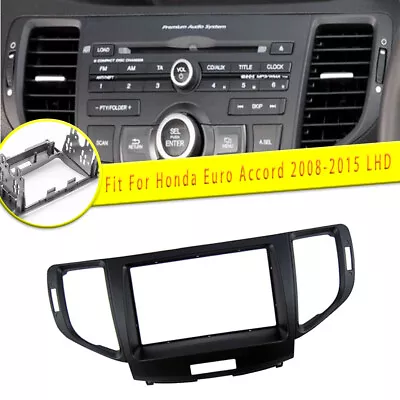 Auto 2-DIN Stereo Radio DVD Fascia Plate Frame For Honda Accord 08-15 Acura TSX • $94.50