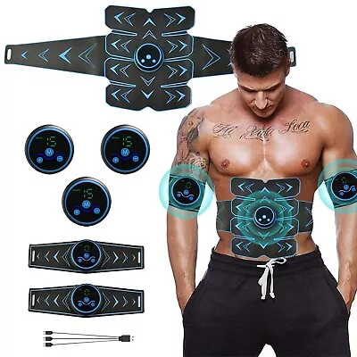 Abdominal Muscle Toning Belt Abs Wireless Muscle Trainer Sport Exercise Belt • $19.99