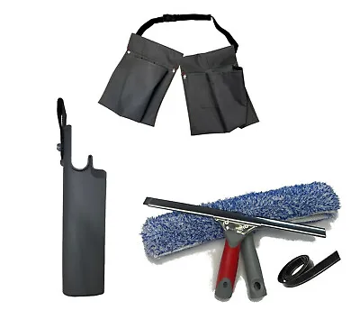 £27.99 • Buy Window Cleaning Kit - Bucket  Squeegee Washer Spare Rubber And Pouch