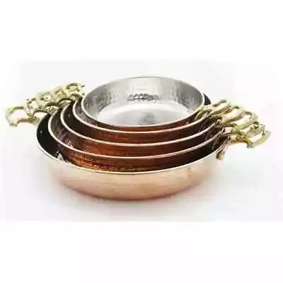 5 Pieces Traditional Copper Pan Frying Pan Omelette Pan Copper Pan Handmade  • $119.90