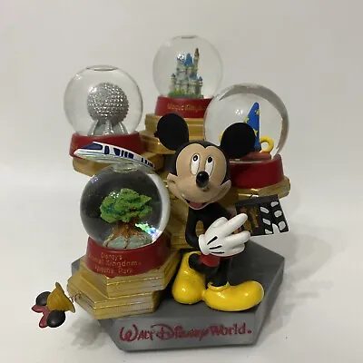 £149 • Buy Disney Mickey Mouse Snow Globe Music Dome Magic Animal Kingdom Theme Park Epcot