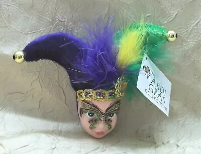 Mardi Gras Mask Resin & Fabric Pin The Mardi Gras Collections Brand New With Tag • $7.96
