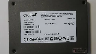 Crucial CT128M4SSD2 6Gb/s F/W:Rev 0309 128gb 2.5  Sata SSD • $57.98