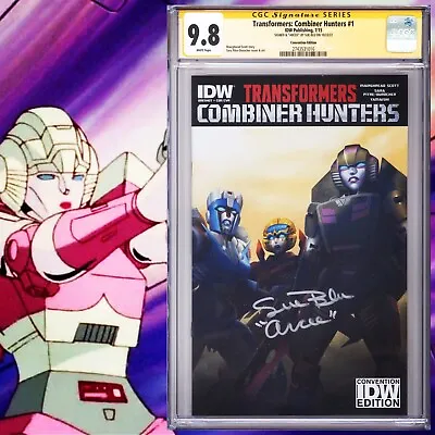 CGC SS 9.8 Transformers: Combiner Hunters #1 Variant Signed By Sue Blu G1 Arcee • $525