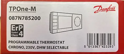 087N785200 Danfoss TPOne-M Programmable Room Thermostat Hardwired • £19.99