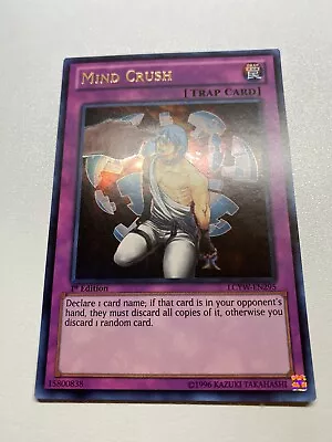 Yugioh Mind Crush 1st Edition Ultra Rare LCYW-EN295 MP • $5