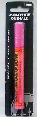Molotow Chartpak NEON PINK ONE4ALL 4mm 227.208BC M227208 227.208 Marker  • $9.94
