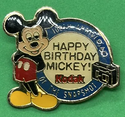 Mickey Mouse Kodak 100th Anniversary Of The Snapshot Retired Disney Brooch Pin • $3.99