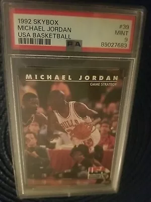 1992 Skybox Michael Jordan #39 Psa 9 Mint Usa Basketball Chicago Bulls 🏀 • $19.23