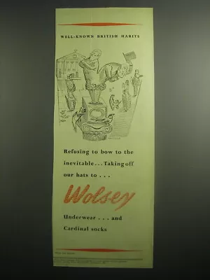 £16.50 • Buy 1948 Wolsey Underwear Ad - Refusing To Bow To The Inevitable