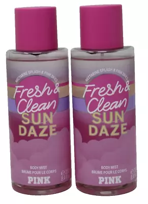 Victoria's Secret Fresh & Clean Sun Daze Body Mist 8.4 Lot Of 2 • $27.99