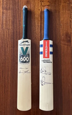 $750 • Buy Signed Cricket Bats Of 2 Of The Game’s Greatest Ever- Brian Lara & Sir G Sobers