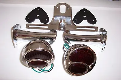 1928-1931 Ford Model A Taillight Kit Stainless Lights With Glass Lenses. • $99.95
