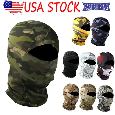 Tactical Camo Balaclava Face Mask Army Military Hunting Hunting Full Face Mask • $7.99