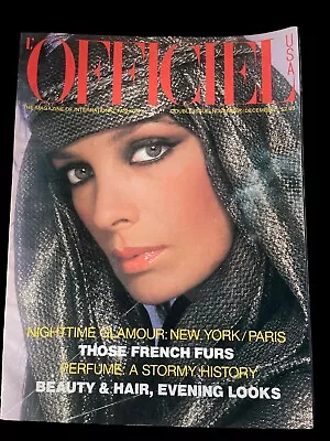Double Issue 1977 L'Officiel Vintage Paris Fashion Magazine November December US • $35.99