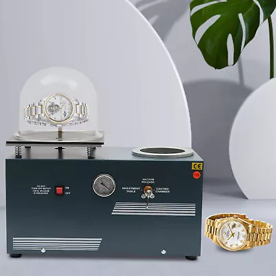 $600 • Buy 2L Jewelry Lost Wax Cast 5CFM Vacuum Investment Casting Machine Table Top 375W 