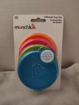 Munchkin Miracle 360 Cup Lids 4 Count Multi Color NEW • $11.99