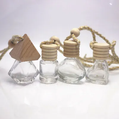 $8.79 • Buy Empty Car Diffuser Bottle Perfume Ornament Hanging Gadget Air Freshener Wood Cap