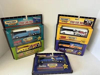 Set Of 5 Matchbox Collectibles STAR CAR BUS NEW Jaws Austin Powers Bewitched • $87.49