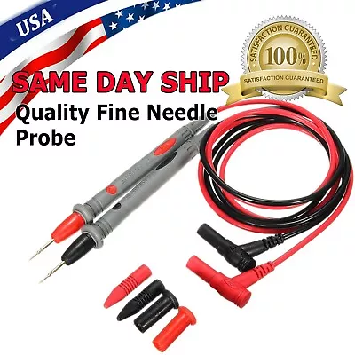 $6.95 • Buy Multimeter Test Leads For Fluke Meter Gold Plated Electrical Probes 1000V 20A