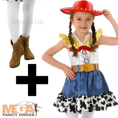 £21.99 • Buy Jessie + Tights Toy Story Girls Fancy Dress Kids Cowgirl Disney Western Costume