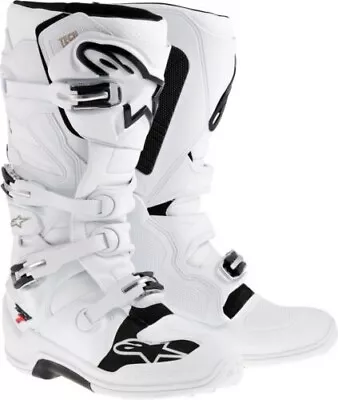 New Alpinestars Tech 7 White Motocross Boots Adult Size 11 Mx • $399.95