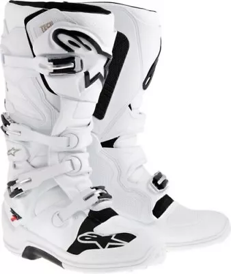 New Alpinestars Tech 7 White Motocross Boots Adult Size 13 Mx • $399.95
