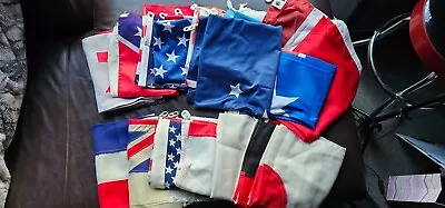 Collection Of 17 World Flags (inc. Vintage 1990s) • $550