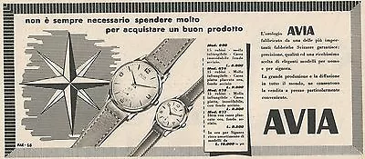 W1813 Watch Avia 15 Ruby - Advertising 1958 - Vintage Advertising • $7.17